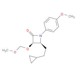 (3R,4S)-4-(2-CYCLOPROPYLETHYL)-3-(METHOXYMETHOXY)-1-(4-METHOXYPHENYL)AZETIDIN-2-ONE