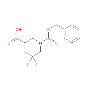 1-[(BENZYLOXY)CARBONYL]-5,5-DIFLUOROPIPERIDINE-3-CARBOXYLIC ACID