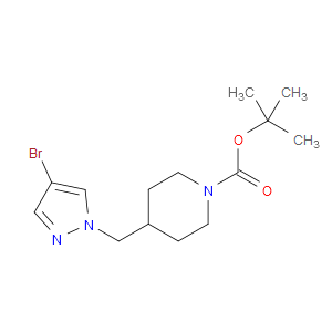 TERT-BUTYL 4-[(4-BROMO-1H-PYRAZOL-1-YL)METHYL]PIPERIDINE-1-CARBOXYLATE - Click Image to Close