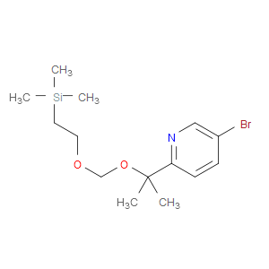 5-BROMO-2-(2-([2-(TRIMETHYLSILYL)ETHOXY]METHOXY)PROPAN-2-YL)PYRIDINE
