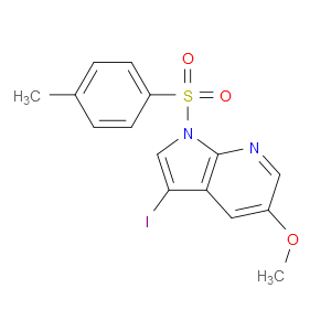 3-IODO-5-METHOXY-1-(4-METHYLBENZENESULFONYL)-1H-PYRROLO[2,3-B]PYRIDINE - Click Image to Close