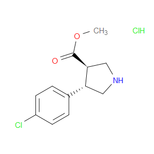 METHYL (3R,4S)-4-(4-CHLOROPHENYL)PYRROLIDINE-3-CARBOXYLATE HYDROCHLORIDE