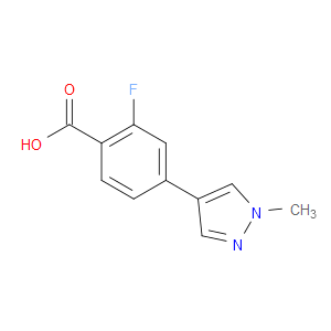 2-FLUORO-4-(1-METHYL-1H-PYRAZOL-4-YL)BENZOIC ACID