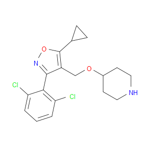 4-([5-CYCLOPROPYL-3-(2,6-DICHLOROPHENYL)-1,2-OXAZOL-4-YL]METHOXY)PIPERIDINE