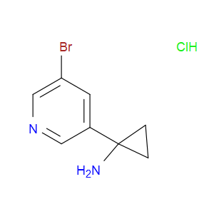 1-(5-BROMOPYRIDIN-3-YL)CYCLOPROPAN-1-AMINE HYDROCHLORIDE