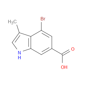 4-BROMO-3-METHYL-1H-INDOLE-6-CARBOXYLIC ACID - Click Image to Close