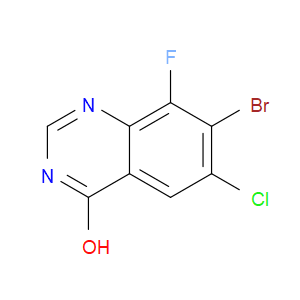 7-BROMO-6-CHLORO-8-FLUOROQUINAZOLIN-4-OL - Click Image to Close