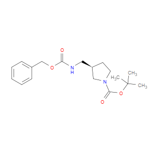 TERT-BUTYL (3R)-3-(([(BENZYLOXY)CARBONYL]AMINO)METHYL)PYRROLIDINE-1-CARBOXYLATE - Click Image to Close