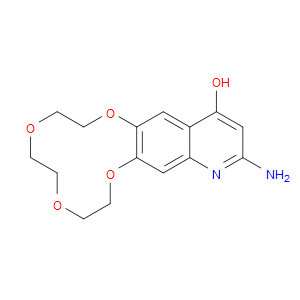 13-AMINO-2,3,5,6,8,9-HEXAHYDRO-[1,4,7,10]TETRAOXACYCLODODECINO[2,3-G]QUINOLIN-15-OL