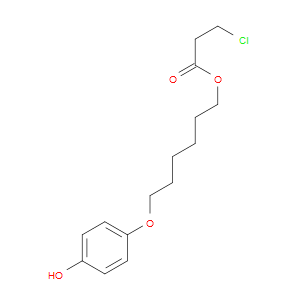 3-CHLOROPROPANOIC ACID 6-(4-HYDROXYPHENOXY)HEXYL ESTER - Click Image to Close