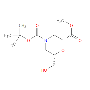 (2R,6S)-4-TERT-BUTYL 2-METHYL 6-(HYDROXYMETHYL)MORPHOLINE-2,4-DICARBOXYLATE
