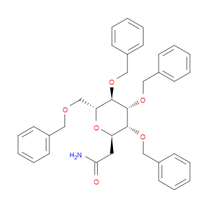 2-((2R,3R,4R,5R,6R)-3,4,5-TRIS(BENZYLOXY)-6-((BENZYLOXY)METHYL)TETRAHYDRO-2H-PYRAN-2-YL)ACETAMIDE - Click Image to Close