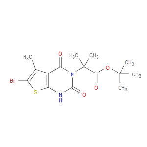 TERT-BUTYL 2-(6-BROMO-5-METHYL-2,4-DIOXO-1,4-DIHYDROTHIENO[2,3-D]PYRIMIDIN-3(2H)-YL)-2-METHYLPROPANOATE - Click Image to Close
