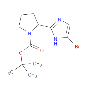 TERT-BUTYL 2-(5-BROMO-1H-IMIDAZOL-2-YL)PYRROLIDINE-1-CARBOXYLATE