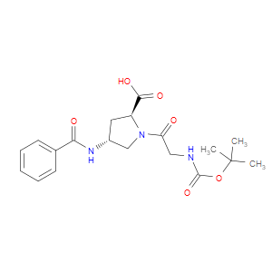 (2S,4R)-4-BENZAMIDO-1-(2-((TERT-BUTOXYCARBONYL)AMINO)ACETYL)PYRROLIDINE-2-CARBOXYLIC ACID - Click Image to Close