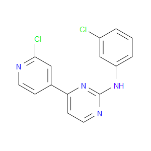 N-(3-CHLOROPHENYL)-4-(2-CHLOROPYRIDIN-4-YL)PYRIMIDIN-2-AMINE