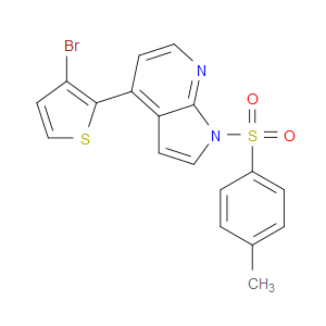 4-(3-BROMOTHIOPHEN-2-YL)-1-TOSYL-1H-PYRROLO[2,3-B]PYRIDINE - Click Image to Close