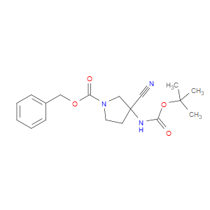 BENZYL 3-((TERT-BUTOXYCARBONYL)AMINO)-3-CYANOPYRROLIDINE-1-CARBOXYLATE