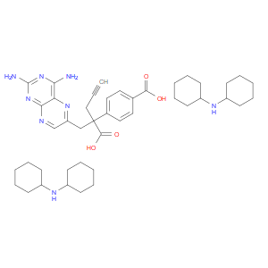 DICYCLOHEXYLAMINE HEMI(4-(2-CARBOXYLATO-1-(2,4-DIAMINOPTERIDIN-6-YL)PENT-4-YN-2-YL)BENZOATE)