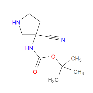 TERT-BUTYL N-(3-CYANOPYRROLIDIN-3-YL)CARBAMATE - Click Image to Close