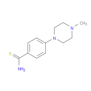 4-(4-METHYL-1-PIPERAZINYL)BENZENECARBOTHIOAMIDE