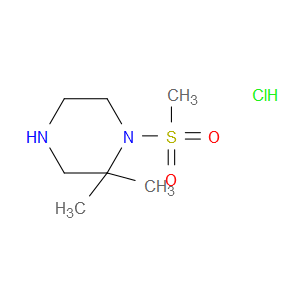 1-METHYLSULFONYL-2,2-DIMETHYLPIPERAZINE HYDROCHLORIDE