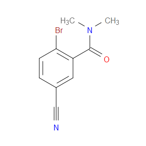 2-BROMO-5-CYANO-N,N-DIMETHYLBENZAMIDE - Click Image to Close