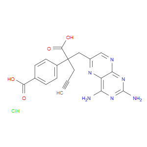 4-(2-CARBOXY-1-(2,4-DIAMINOPTERIDIN-6-YL)PENT-4-YN-2-YL)BENZOIC ACID HYDROCHLORIDE