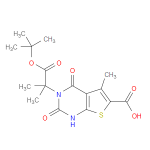 3-(1-(TERT-BUTOXY)-2-METHYL-1-OXOPROPAN-2-YL)-5-METHYL-2,4-DIOXO-1,2,3,4-TETRAHYDROTHIENO[2,3-D]PYRIMIDINE-6-CARBOXYLIC ACID