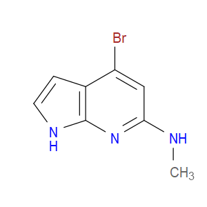 4-BROMO-N-METHYL-1H-PYRROLO[2,3-B]PYRIDIN-6-AMINE - Click Image to Close