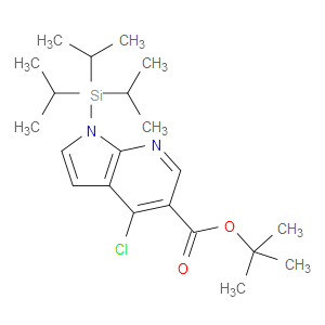 TERT-BUTYL 4-CHLORO-1-(TRIISOPROPYLSILYL)-1H-PYRROLO[2,3-B]PYRIDINE-5-CARBOXYLATE - Click Image to Close