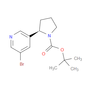 (R)-TERT-BUTYL 2-(5-BROMOPYRIDIN-3-YL)PYRROLIDINE-1-CARBOXYLATE - Click Image to Close