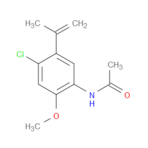 N-[4-CHLORO-2-METHOXY-5-(1-METHYLETHENYL)PHENYL]ACETAMIDE