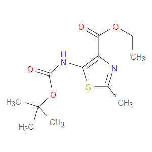ETHYL 5-((TERT-BUTOXYCARBONYL)AMINO)-2-METHYLTHIAZOLE-4-CARBOXYLATE - Click Image to Close