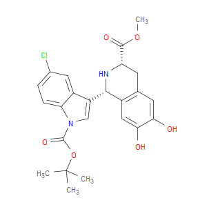 METHYL (1R,3S)-1-(1-(TERT-BUTOXYCARBONYL)-5-CHLORO-1H-INDOL-3-YL)-6,7-DIHYDROXY-1,2,3,4-TETRAHYDROISOQUINOLINE-3-CARBOXYLATE - Click Image to Close