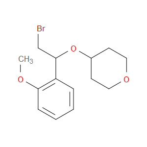 4-(2-BROMO-1-(2-METHOXYPHENYL)ETHOXY)TETRAHYDRO-2H-PYRAN