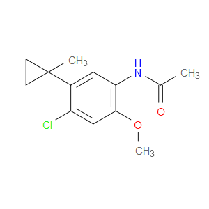 N-[4-CHLORO-2-METHOXY-5-(1-METHYLCYCLOPROPYL)PHENYL]ACETAMIDE