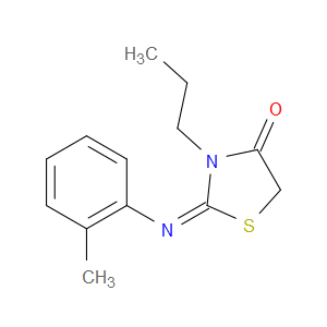 (Z)-3-PROPYL-2-(O-TOLYLIMINO)THIAZOLIDIN-4-ONE