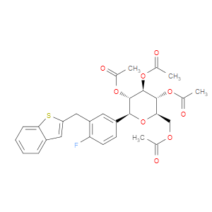 (1S)-1,5-ANHYDRO-1-C-[3-(BENZO[B]THIEN-2-YLMETHYL)-4-FLUOROPHENYL]-D-GLUCITOL 2,3,4,6-TETRAACETATE - Click Image to Close