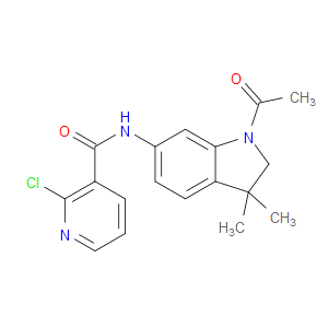N-(1-ACETYL-3,3-DIMETHYLINDOLIN-6-YL)-2-CHLORONICOTINAMIDE