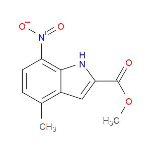 METHYL 4-METHYL-7-NITRO-1H-INDOLE-2-CARBOXYLATE - Click Image to Close