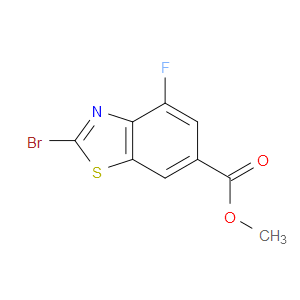 METHYL 2-BROMO-4-FLUOROBENZO[D]THIAZOLE-6-CARBOXYLATE