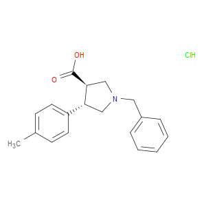 TRANS-1-BENZYL-4-(P-TOLYL)PYRROLIDINE-3-CARBOXYLIC ACID HYDROCHLORIDE
