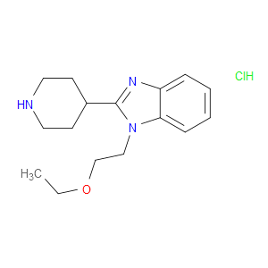 1-(2-ETHOXYETHYL)-2-(PIPERIDIN-4-YL)-1H-BENZO[D]IMIDAZOLE HYDROCHLORIDE - Click Image to Close
