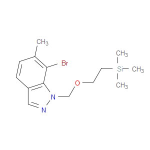 7-BROMO-6-METHYL-1-((2-(TRIMETHYLSILYL)ETHOXY)METHYL)-1H-INDAZOLE