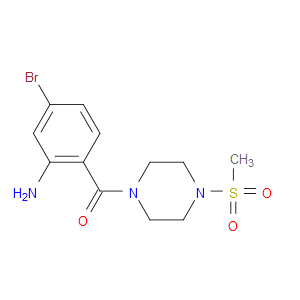 METHANONE, (2-AMINO-4-BROMOPHENYL)[4-(METHYLSULFONYL)-1-PIPERAZINYL]-