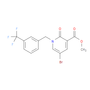 METHYL 5-BROMO-2-OXO-1-([3-(TRIFLUOROMETHYL)PHENYL]METHYL)-1,2-DIHYDROPYRIDINE-3-CARBOXYLATE