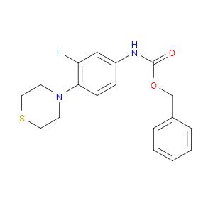 BENZYL N-[3-FLUORO-4-(THIOMORPHOLIN-4-YL)PHENYL]CARBAMATE