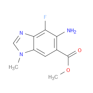 METHYL 5-AMINO-4-FLUORO-1-METHYL-1H-1,3-BENZODIAZOLE-6-CARBOXYLATE - Click Image to Close