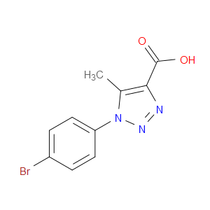 1-(4-BROMOPHENYL)-5-METHYL-1H-1,2,3-TRIAZOLE-4-CARBOXYLIC ACID - Click Image to Close